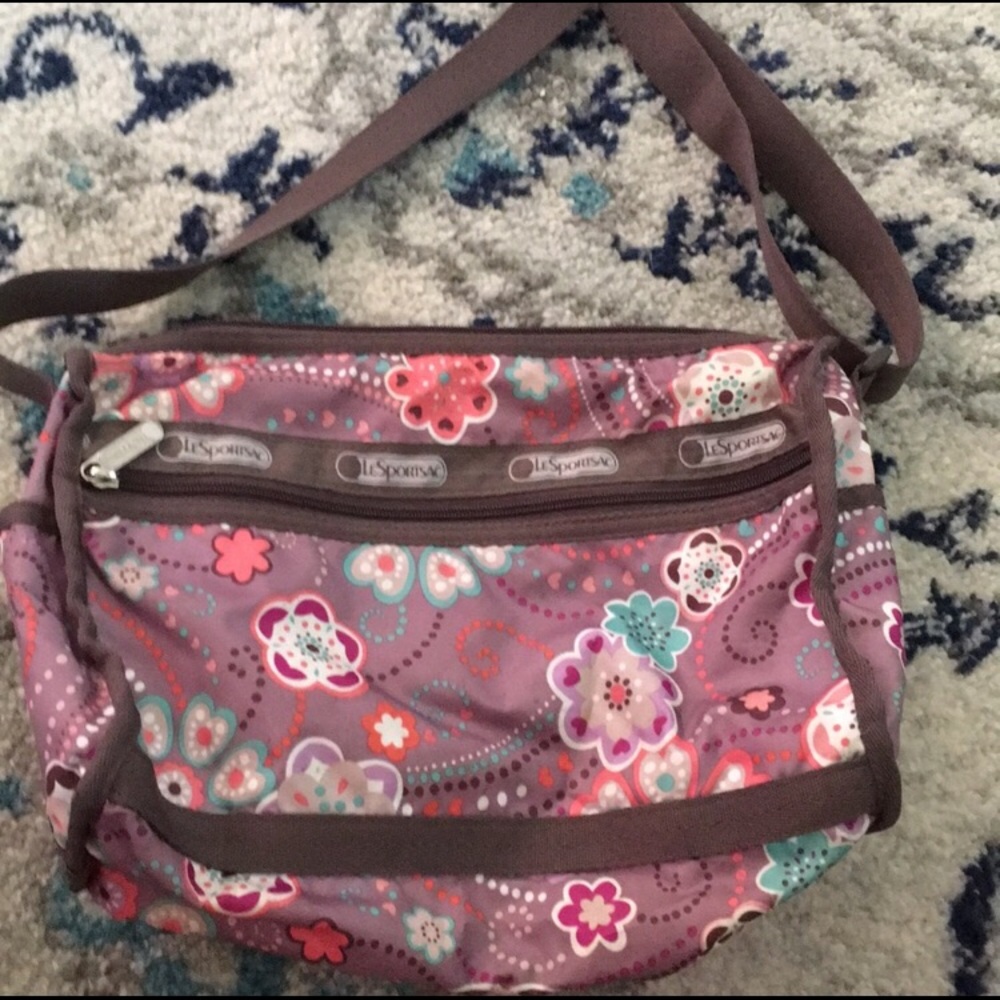 LeSportac Crossbody purple purse